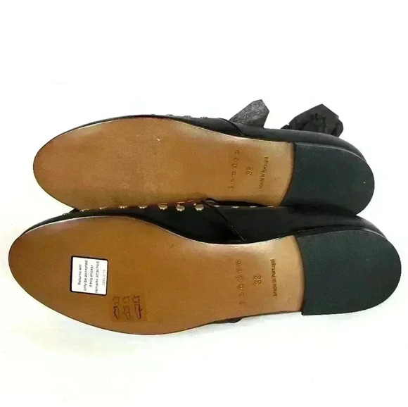 Sandro Gold Studded Loafers - Picture 7 of 8